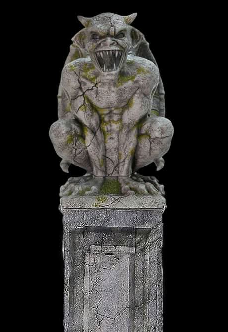 Oversized Gargoyle Pillar Halloween Animatronic – The Horror Dome
