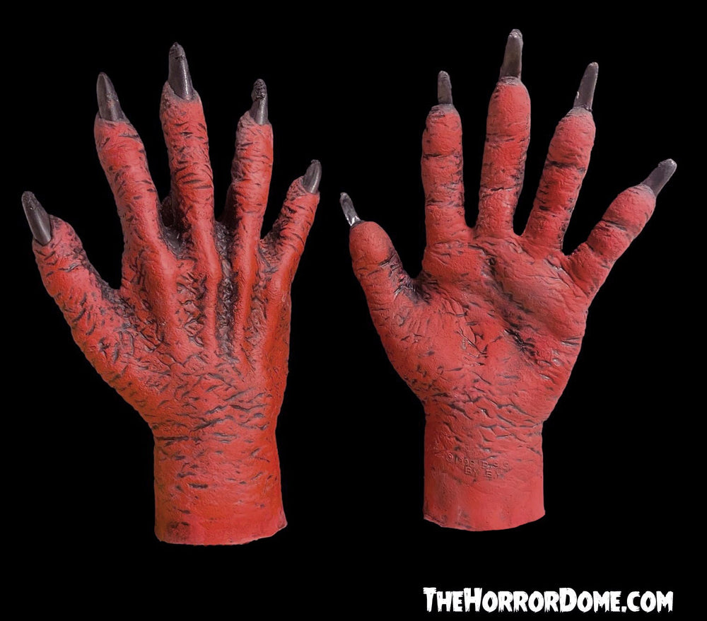 Red Demon Hands" Halloween Costume Accessory