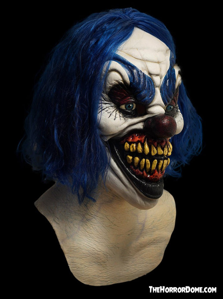 Scary Clown Mask with Blue Hair - Shadow the Clown