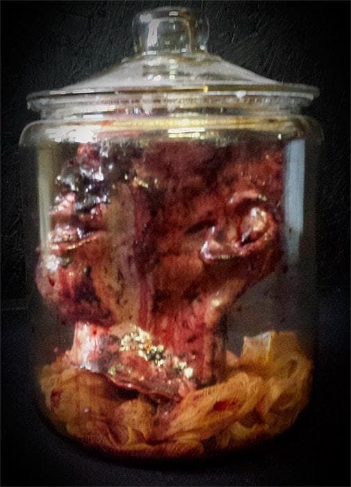 "Anatomy Gore Jar - Demon Head" Halloween Prop