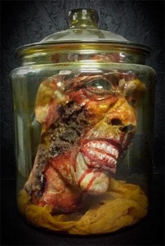 "Anatomy Gore Jar - Head" Halloween Prop