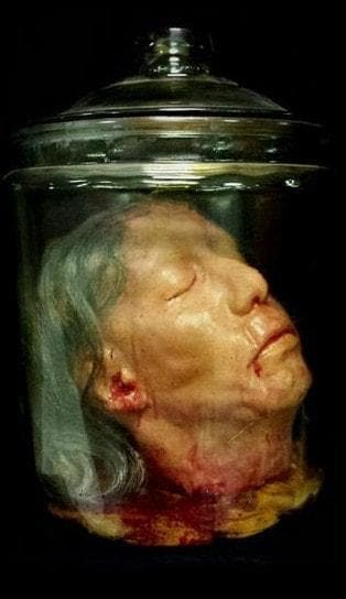"Anatomy Gore Jar - Tessie Severed Head" Halloween Prop