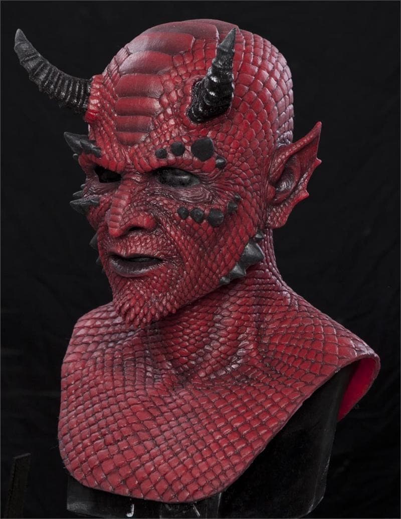 "Belial the Demon - Red" Silicone Halloween Mask