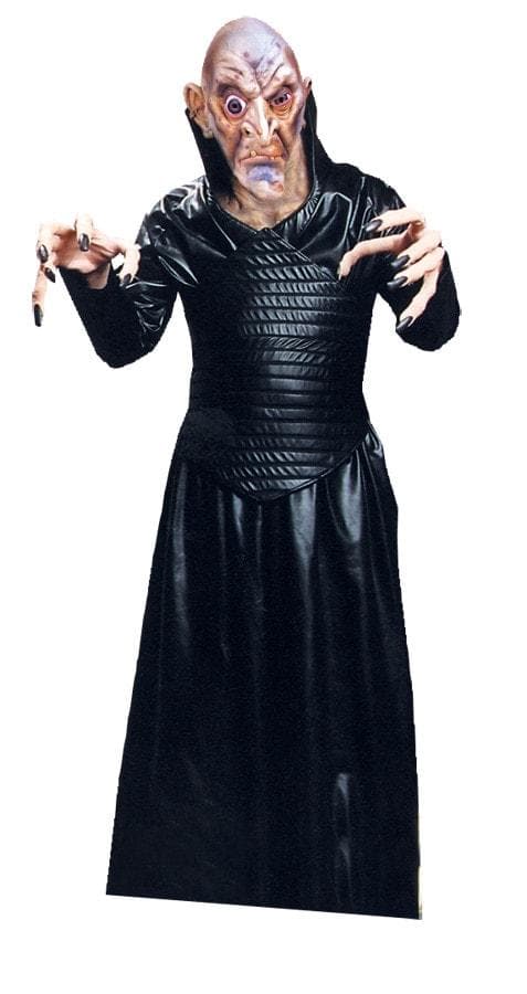 "Black Robe with Leather Look" Value Halloween Costume