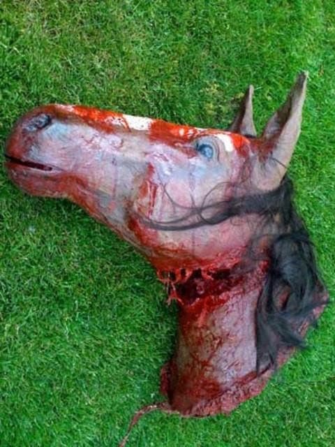 "Bloody Horse Head" Halloween Prop