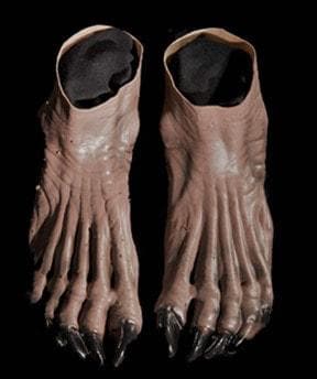 "Brown Monster Deluxe Latex Feet" Halloween Costume Shoes