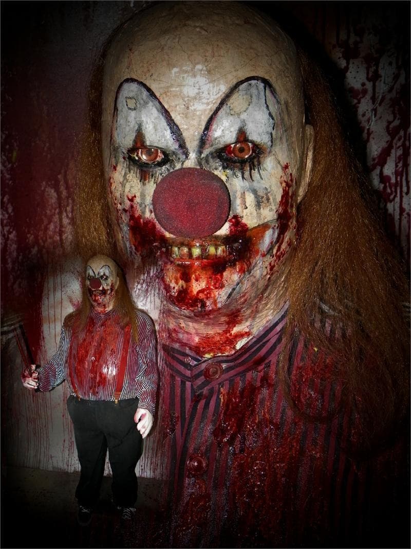 "Casey the Killer Clown" Bloody Halloween Prop