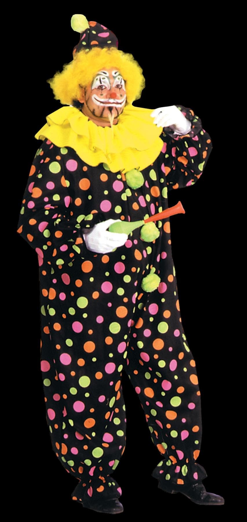 "Clown - Neon Dotted" Value Halloween Costume