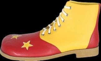 "Clown Shoes - Red/Yellow" Deluxe Halloween Costume Shoes