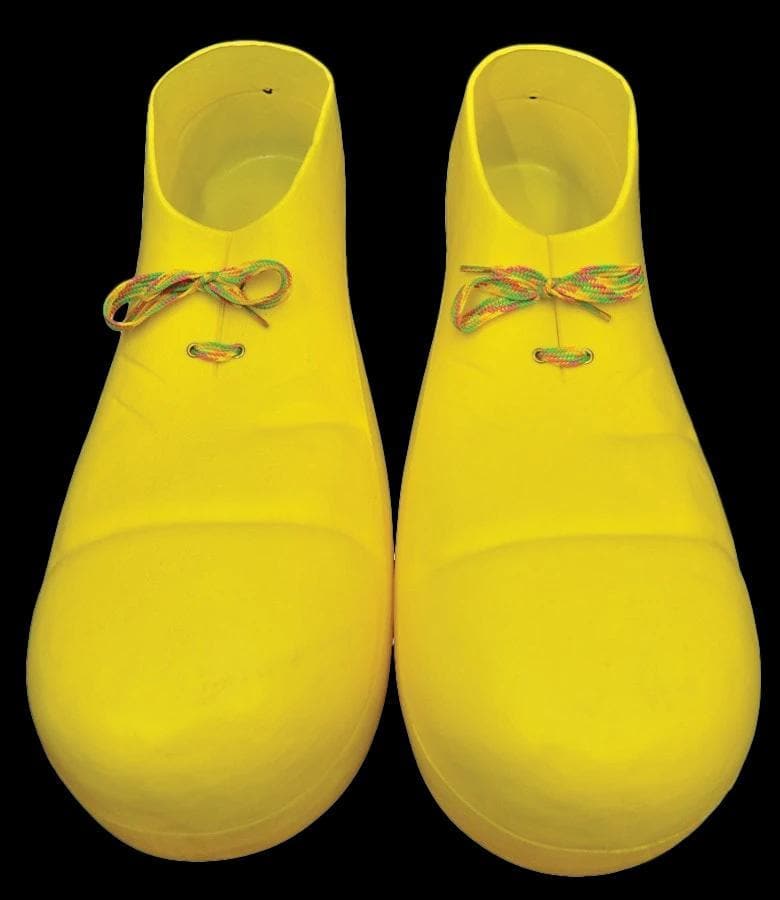 "Clown Shoes - Yellow/Plastic" Halloween Costume Accessory