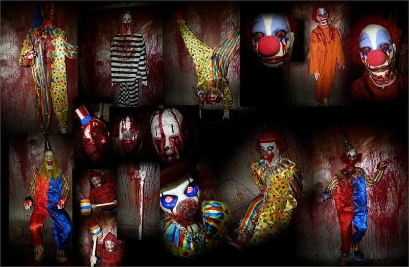 "Crazy Clowns" Halloween Props - Deluxe Haunted House Room