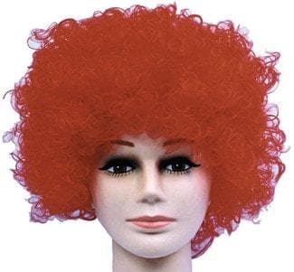 "Curly Clown - Red Afro" Halloween Wig
