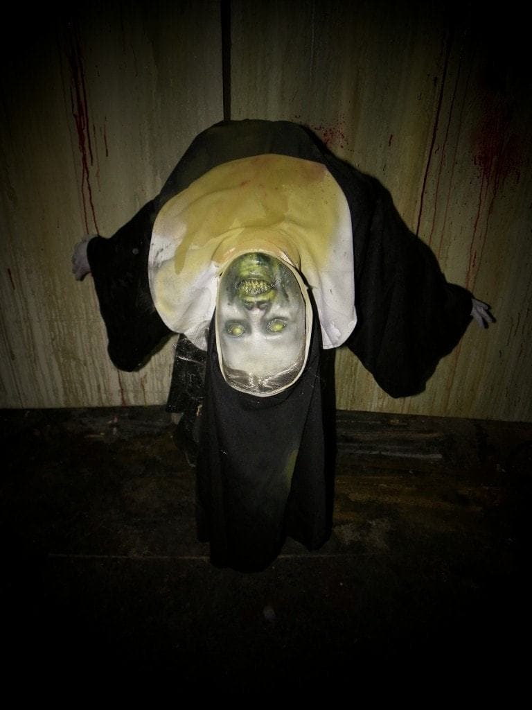 "Demonic Nun" Possessed Halloween Prop
