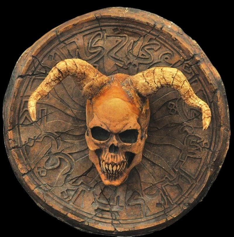 "Devil Wall Plaque" Hanging Haunted House Decoration
