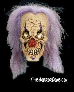 "Evil Clown - Purple Hair" Halloween Mask