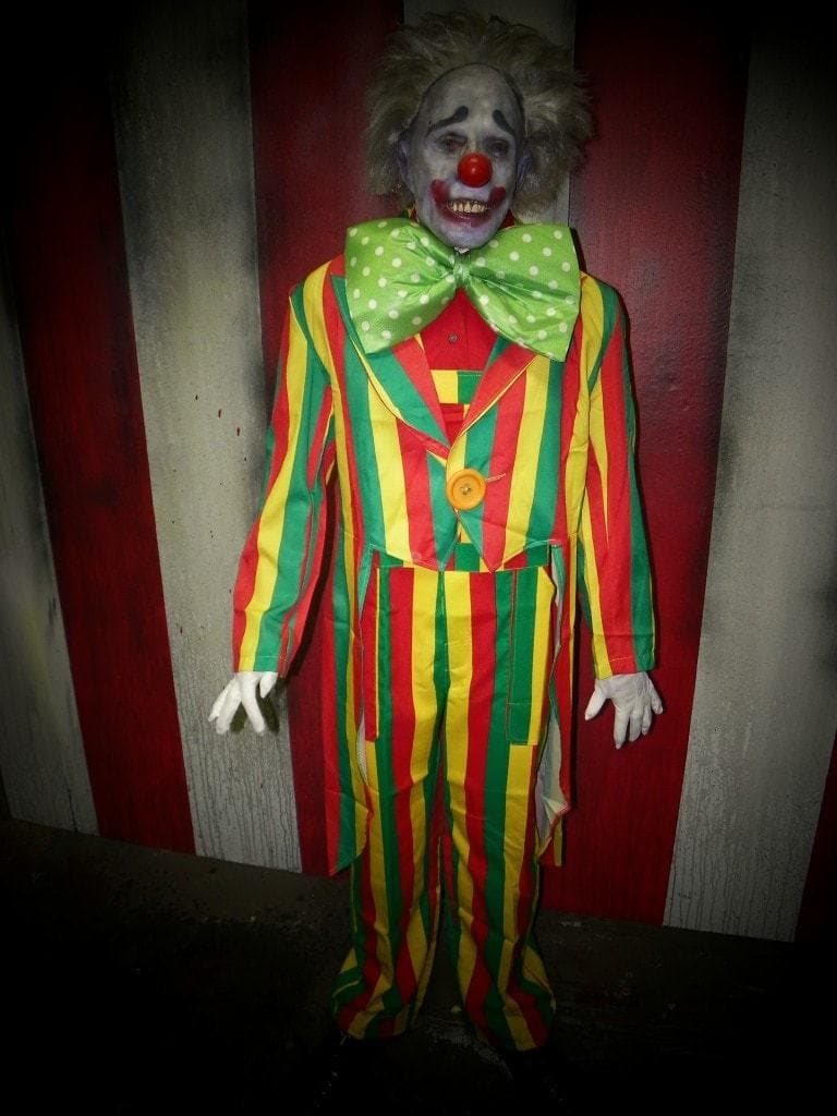 "Fear Flex - Smile Stripes the Clown" Flexible Clown Halloween Prop