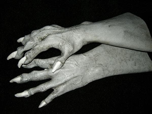 "Ghost Vampire Hands" Deluxe Latex Halloween Costume Gloves