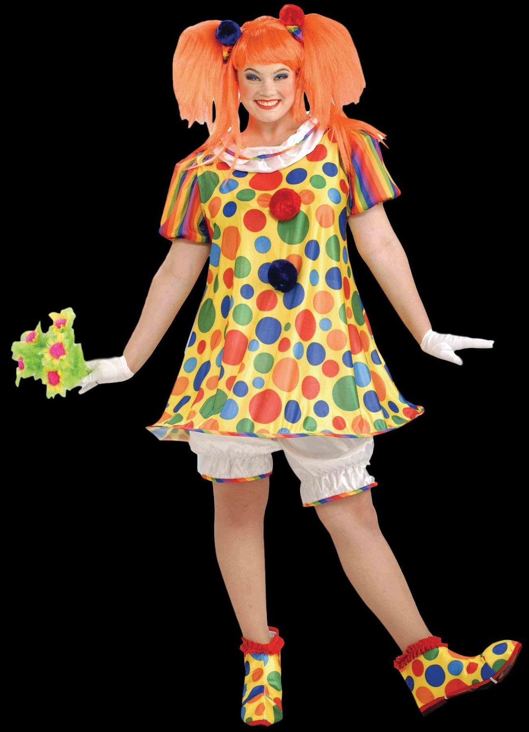 "Giggles the Clown" Women's Plus Size Halloween Costume
