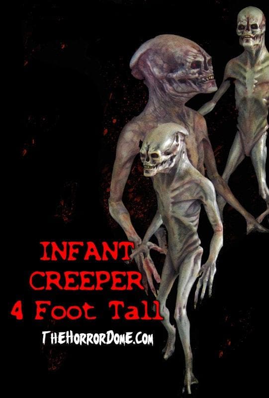 "Infant Creeper" Professional Halloween Alien Prop - 4 Feet Tall