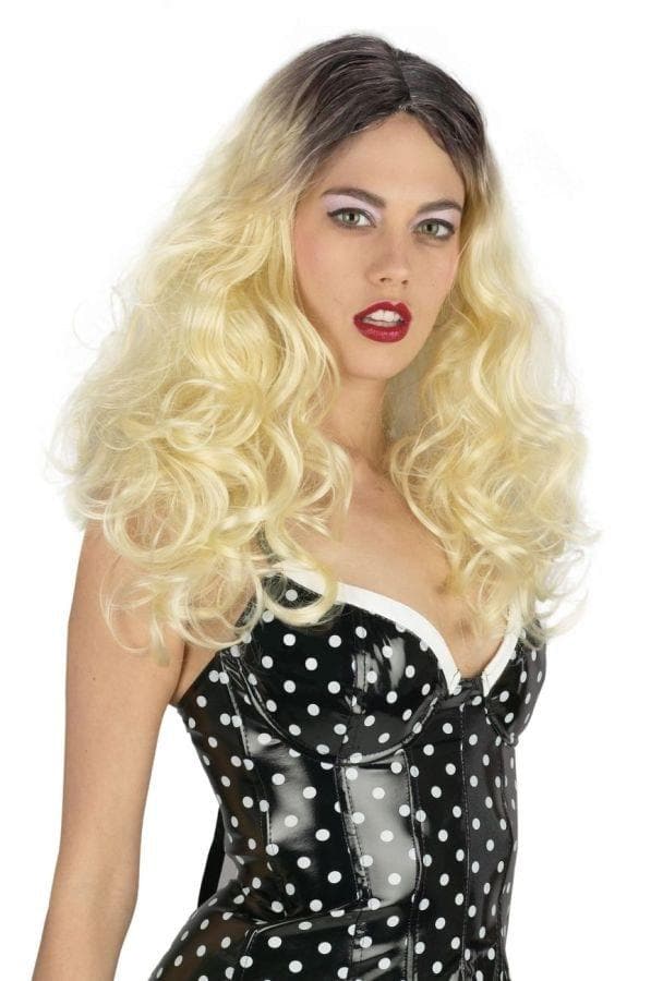 "Long and Sassy Blonde" Halloween Wig