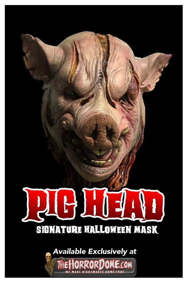 Halloween Mask: Handcrafted Pig Head 
