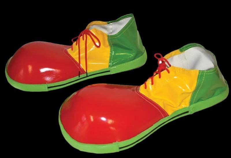 "Red, Yellow and Green" Clown Shoes