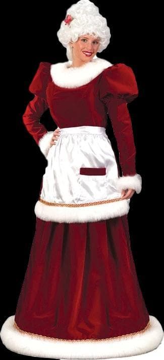 "Santa Mrs. Velvet Dress - SM MD" Christmas Costume