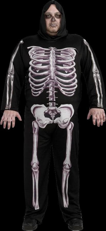 "Skeleton" Budget Halloween Costume - Adult