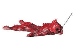 "Skinned Zombie Dog" Bloody Animal Prop