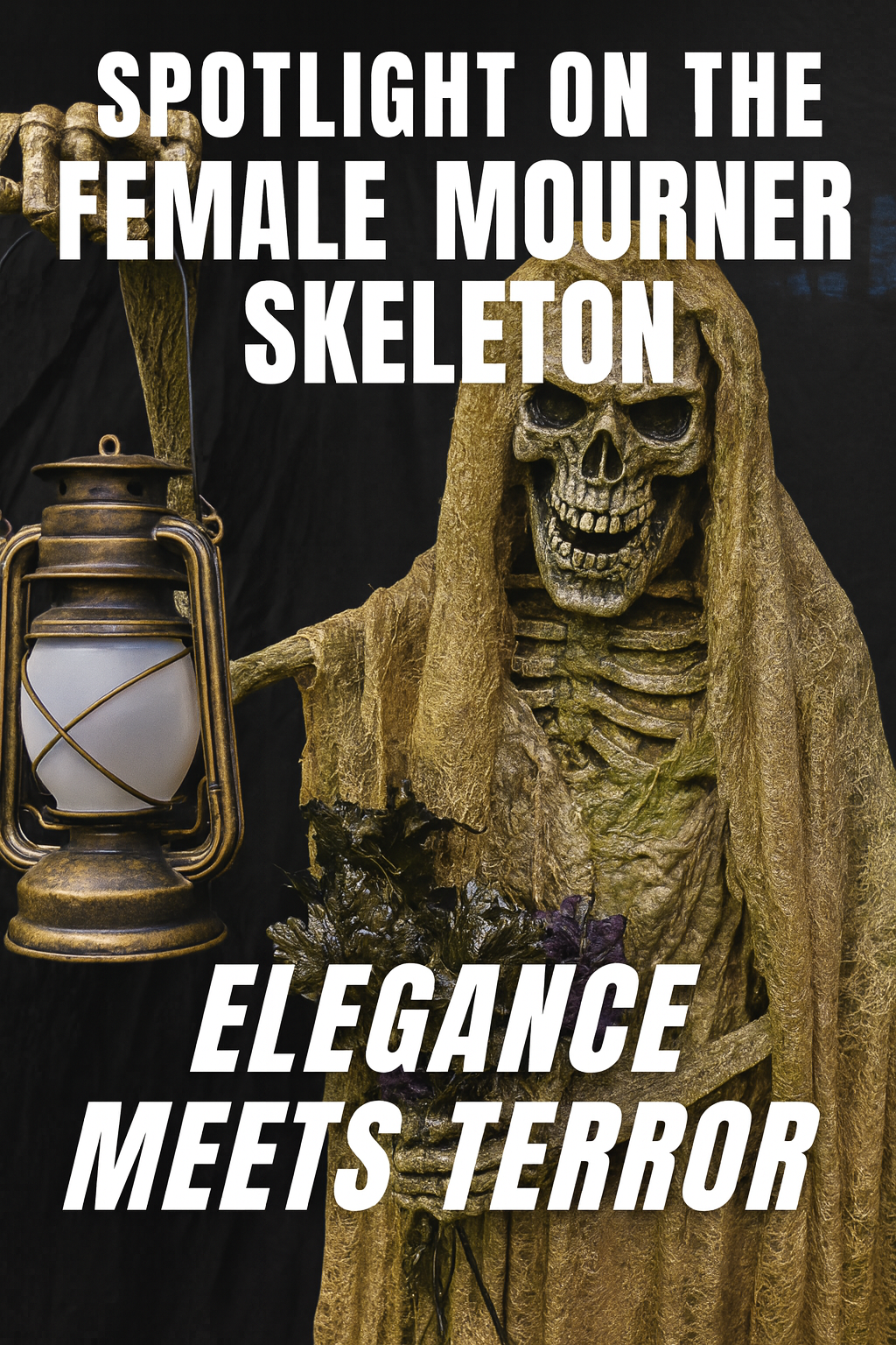 Female Mourner Skeleton Animatronic