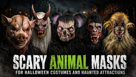 Scary Animal Masks for Halloween Costumes and Haunted Attractions