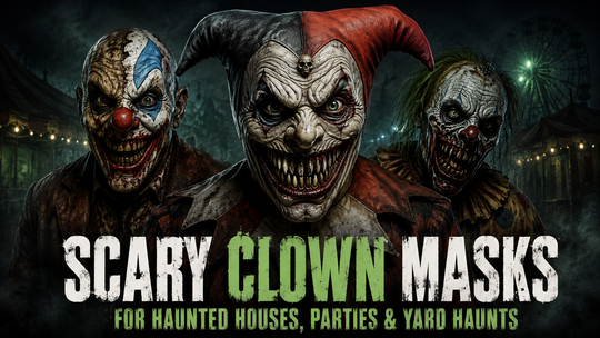 Clown Masks for Haunted Houses and Halloween Scares