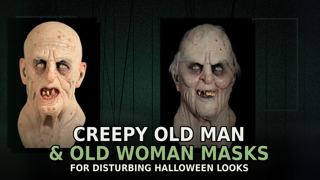 old man and old woman masks