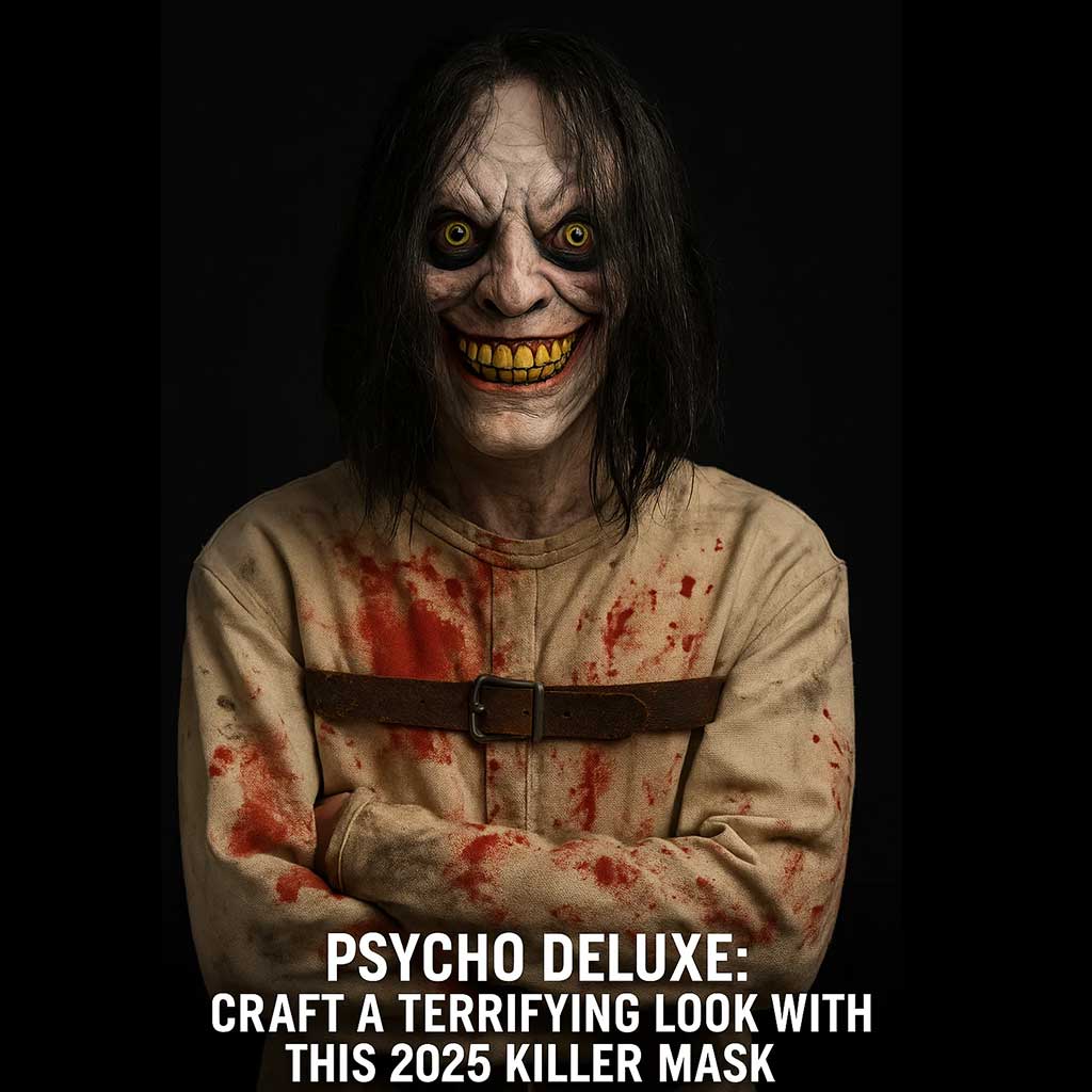 Psycho Deluxe mask is pure nightmare fuel. Build the full costume 