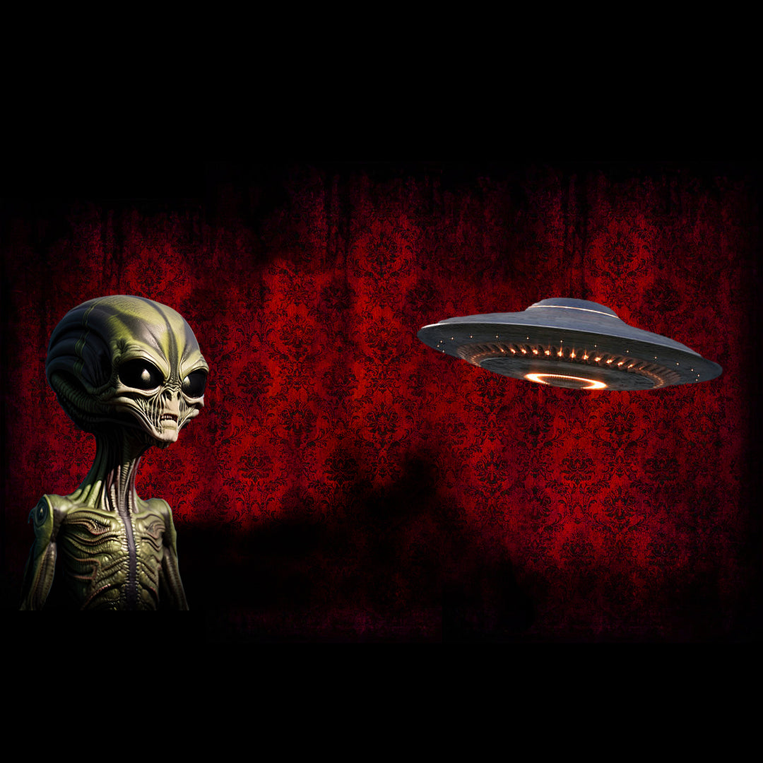 Sci-fi alien masks for Halloween costumes and extraterrestrial horror themes