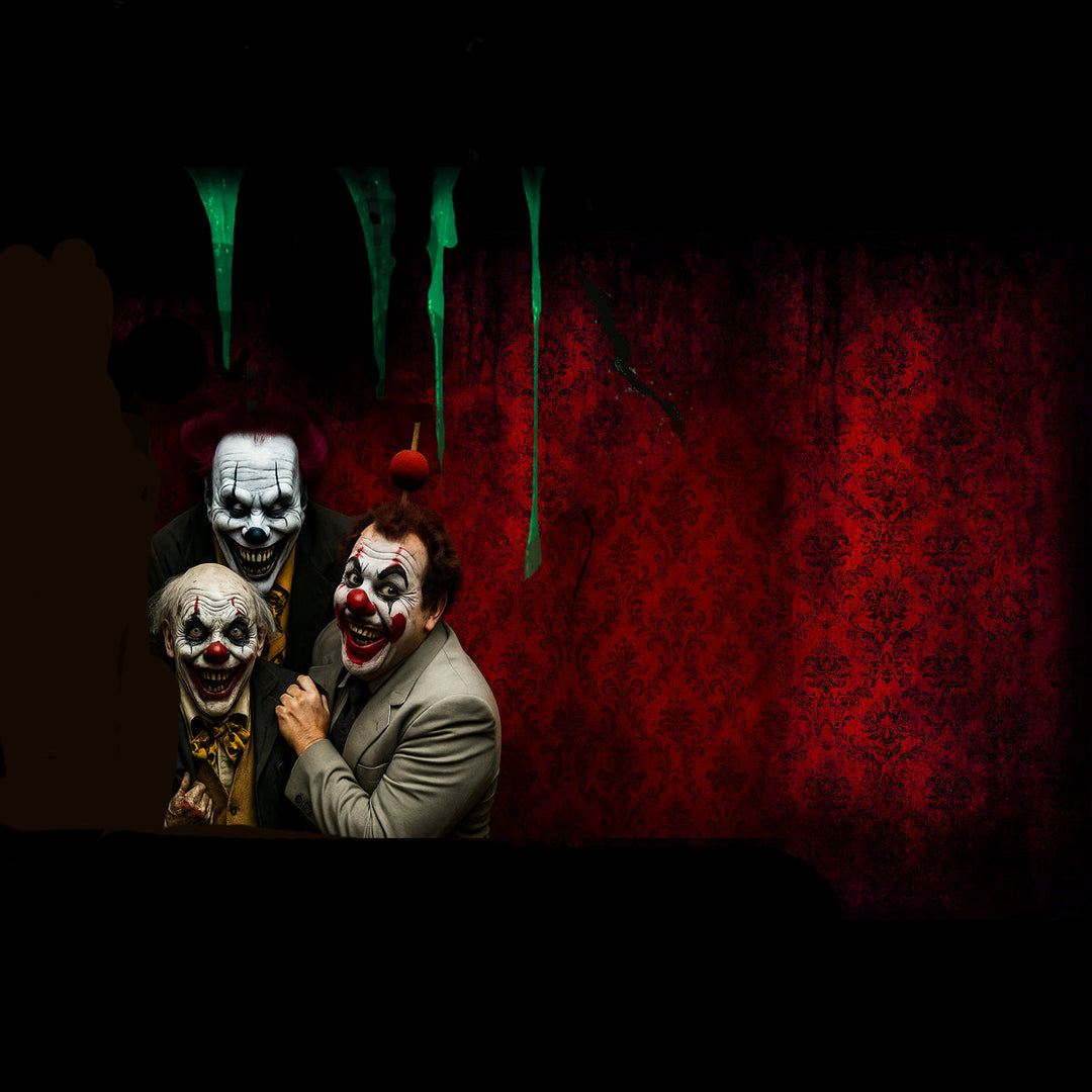 Image featuring one of our top-rated Clown Halloween Decorations in a festive, frightening setup.