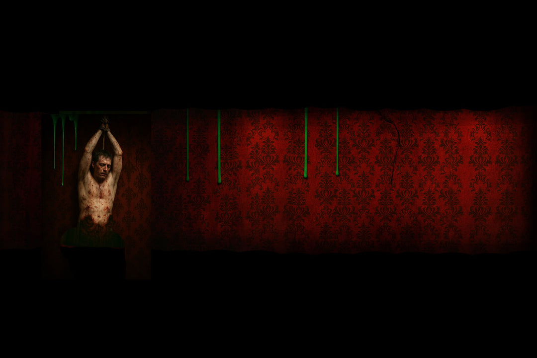 Torture Halloween animatronics with screams, blood, and violent motion.