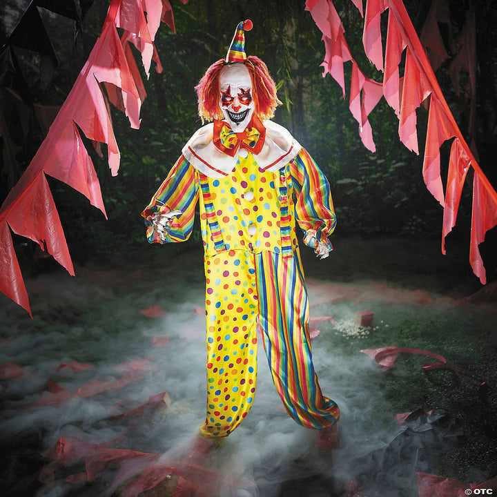 Multicolor Clown Animated Halloween Prop