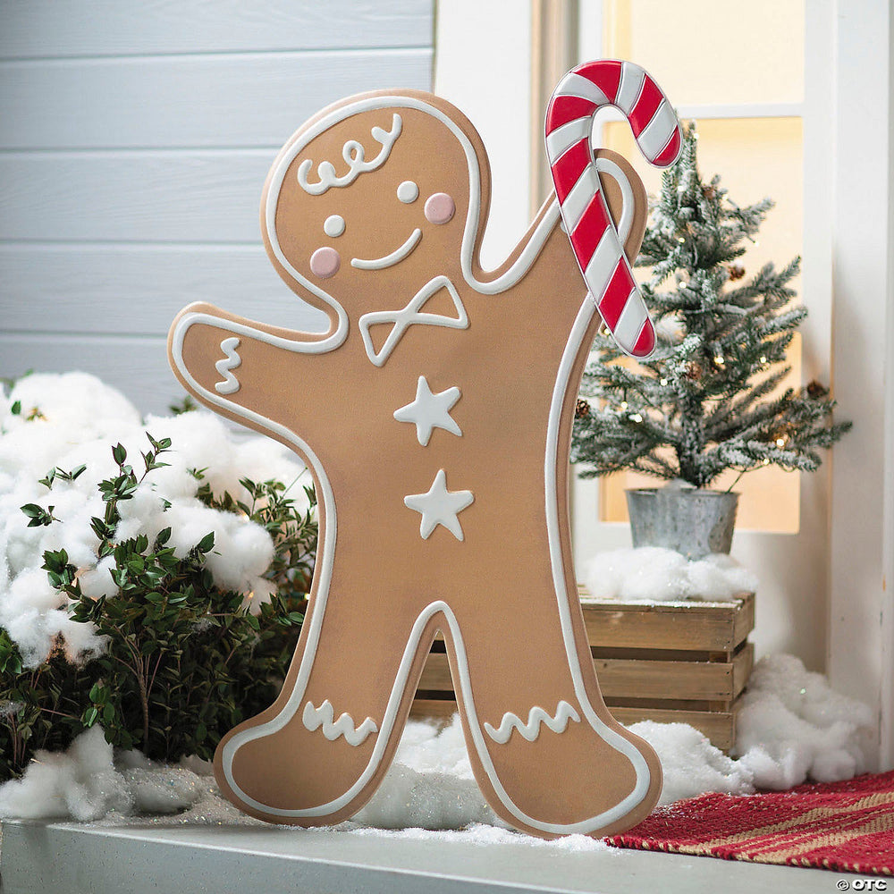 Iron Gingerbread Boy Christmas Decoration