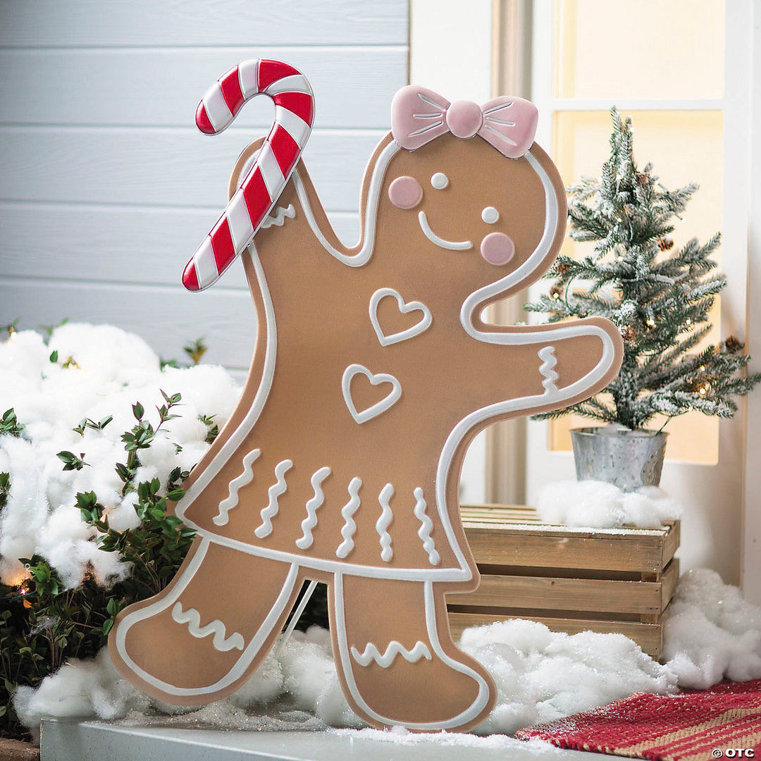 Iron Gingerbread Girl Christmas Decoration