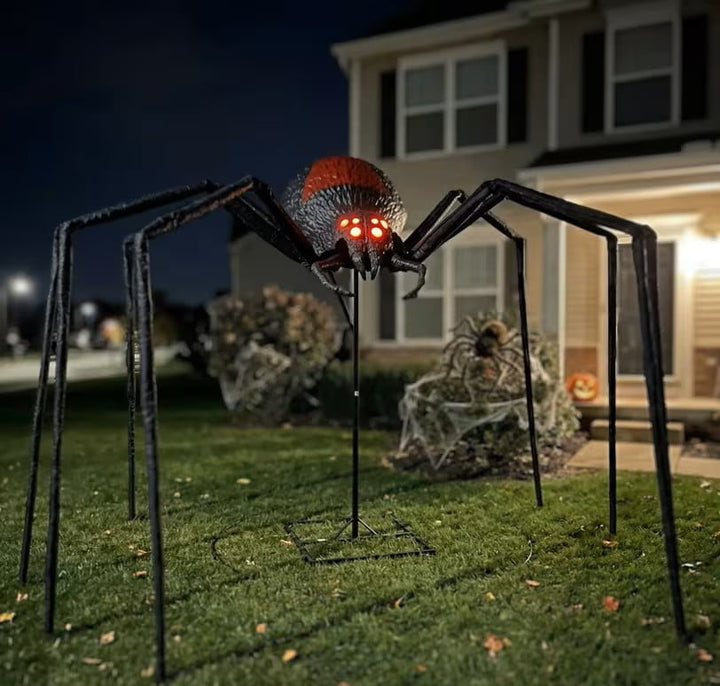 8' Black Widow Spider Decoration