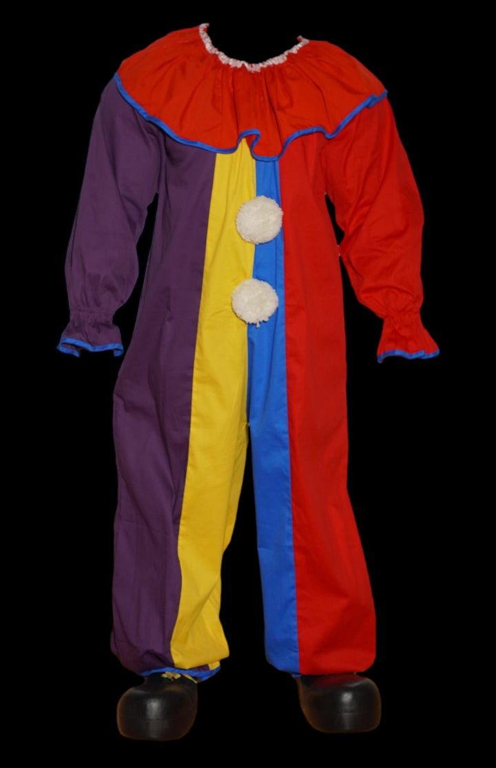 NEW "Professional Movie Clown Suit in Rainbow" Costume