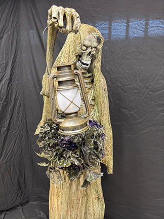 "Female Mourner" Skeleton Halloween Animatronic