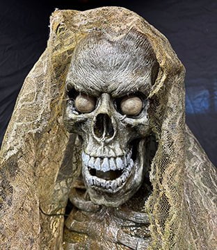 "Female Mourner" Skeleton Halloween Animatronic