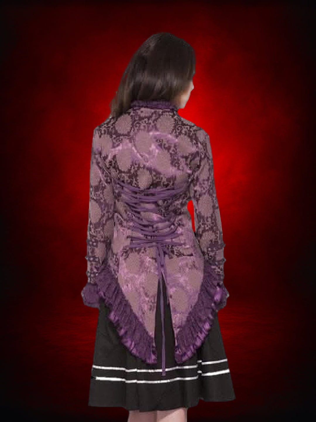"Gothic Ghostly Jacket in Purple" HD Hollywood Costume