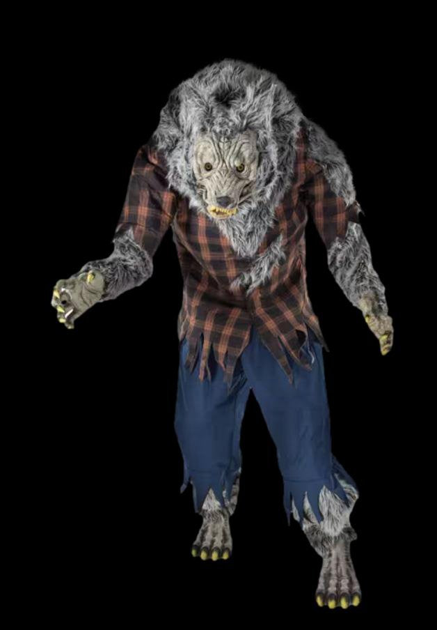 "7.5' Tall Hulking Werewolf" Halloween Animatronic Decoration