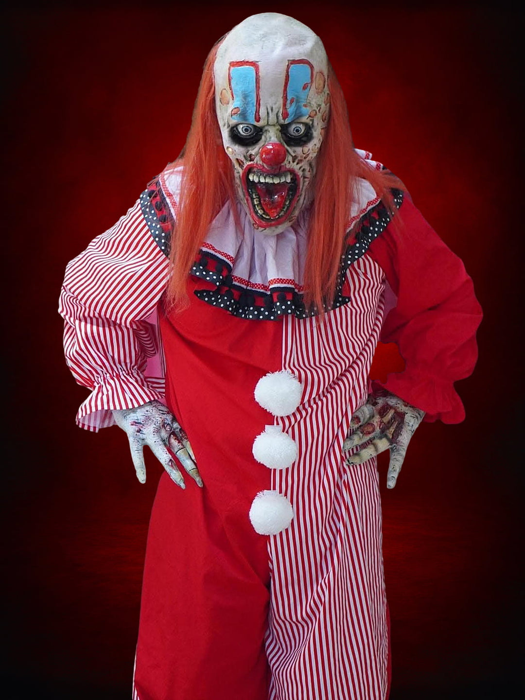 "Professional Movie Clown Suit in Red" Costume