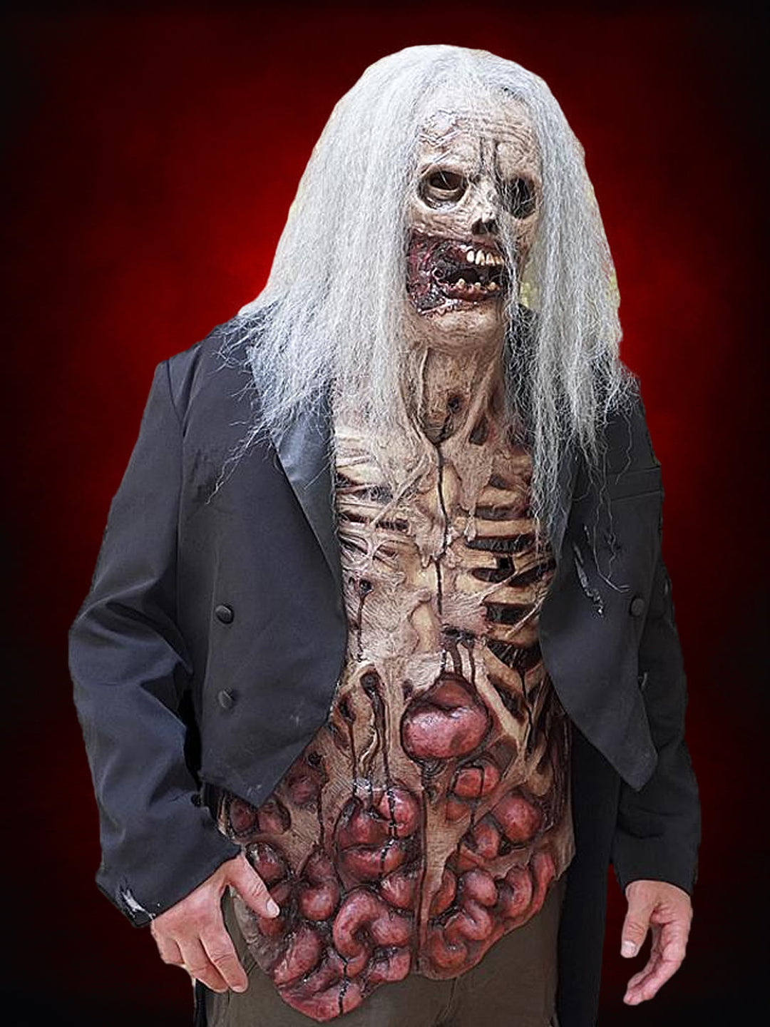 "Movie Quality Distressed Tuxedo Jacket with Tails" Costume