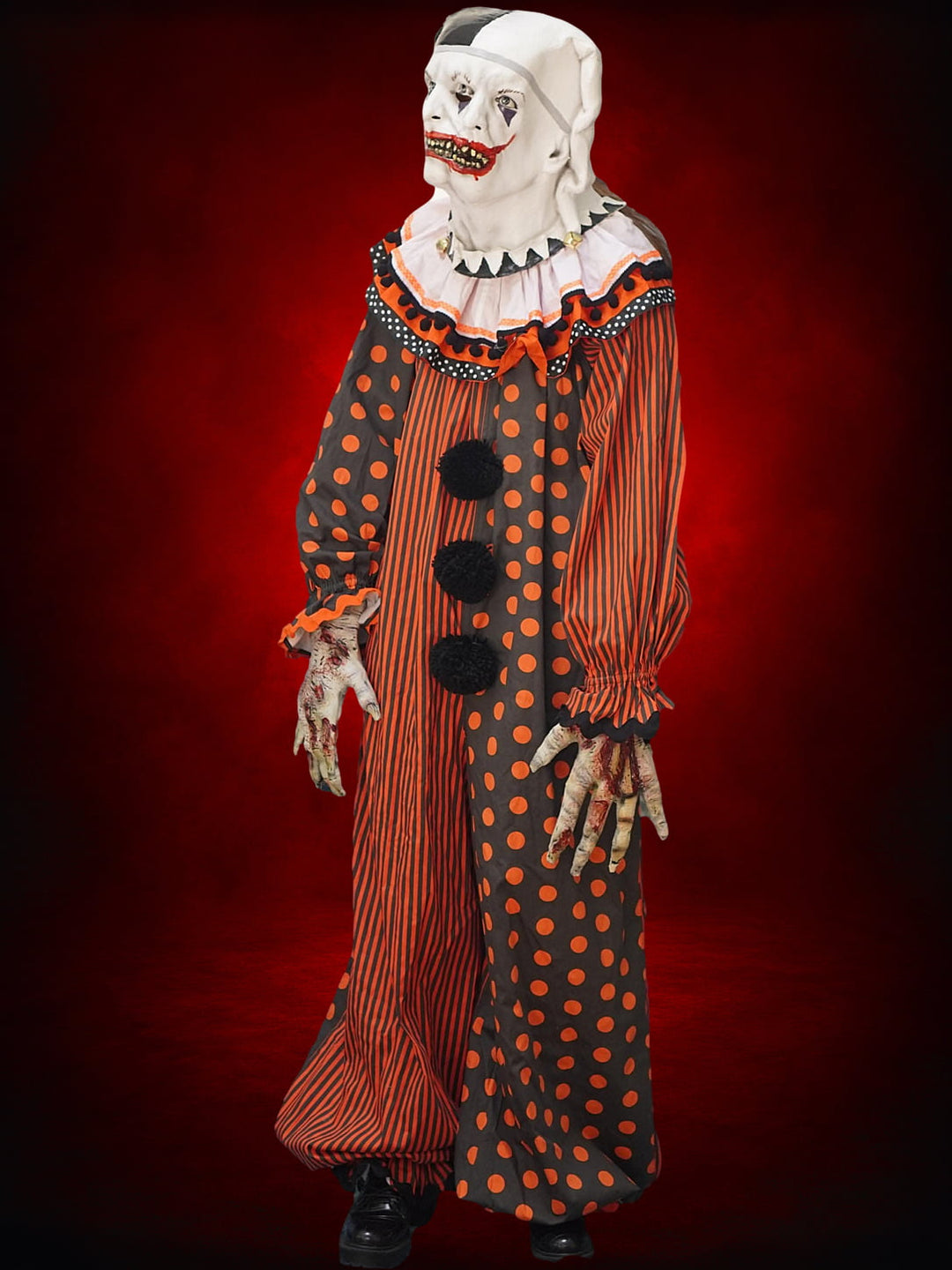"Professional Movie Clown Suit in Orange" Costume