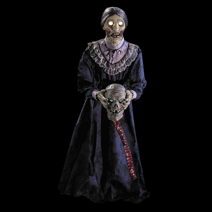 Light-Up Skeleton Zombie Couple Animated Halloween Prop